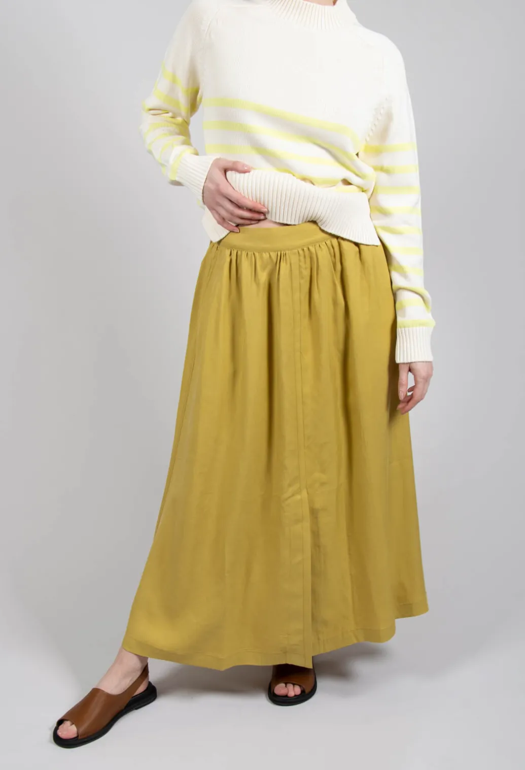 Yokoalf Skirt in Green Yellow
