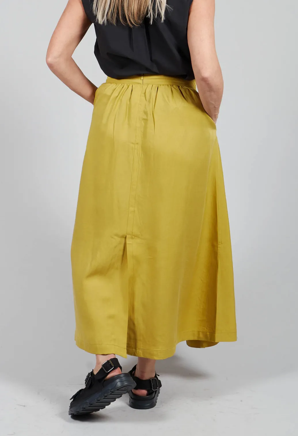 Yokoalf Skirt in Green Yellow